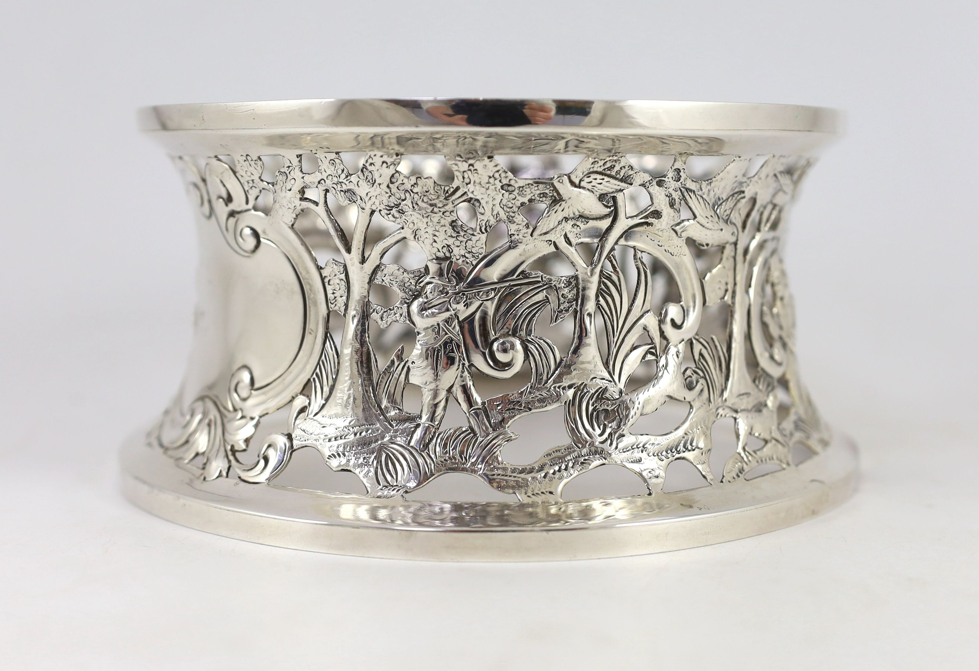 A George III Irish silver dish ring, maker, R.B?